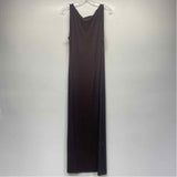 Reformation Size Xl Women's Brown Solid Maxi Sleeveless Shift Dress