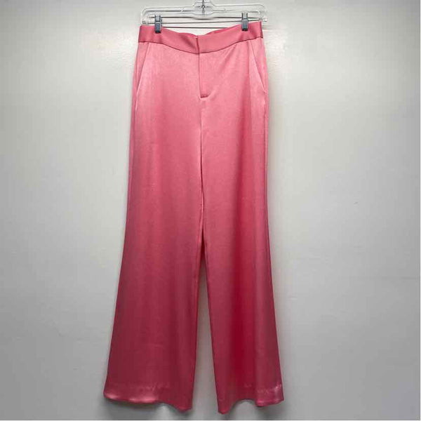 Alice + Olive Size 4 Women's Hot Pink Solid Wide Leg Pants