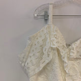 City Chic Size 2X-20 Women's Ivory Solid Maxi-Spaghetti Strap Dress