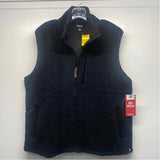 Sherpa Women's Size Xl Black Solid Zip Mock Neck Vest