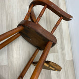 Antique Brown Wood High Chair