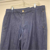 Chico's Size 2.5-14 Women's Blue Solid Trouser Jeans