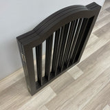 Dark Brown Pet Gate with Arched Top