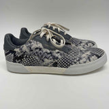 Adidas Size 8 Women's Gray Animal Print Lace Up Sneakers