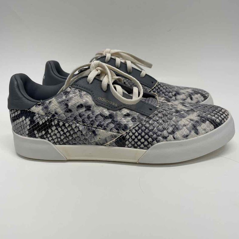 Adidas Size 8 Women's Gray Animal Print Lace Up Sneakers