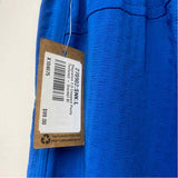 Title Nine Size L-12 Women's Royal Blue Textured Elastic Waist Wide Leg Capri