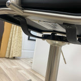 Bayside Swivel Black Faux leather Adjustable Stool