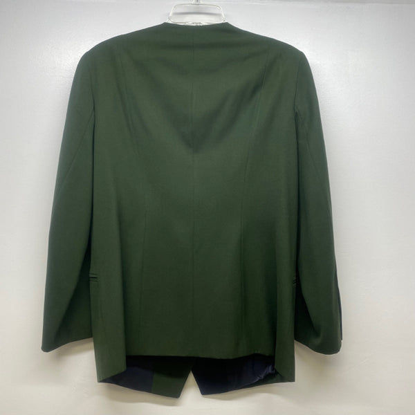 Escada Women's Size M-40 Green Solid Double Breasted Jacket