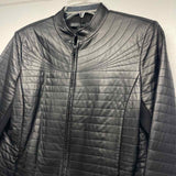 Lafayette 148 Women's Size 8-M Black Solid Zip Mock Neck Jacket