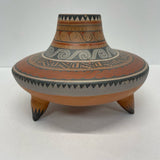 Aztec Terracotta- Mult Clay Tri-Footed Pottery