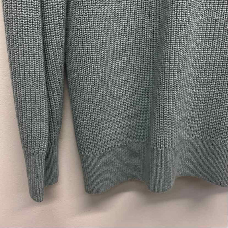 Kit + Ace Size M Women's Mint Solid Maxi-Button Up Sweater