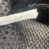 Touche Collection Black Textile Solid Tote Handbag