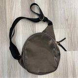 Jack Gomme Brown Fabric Solid Crossbody Handbag