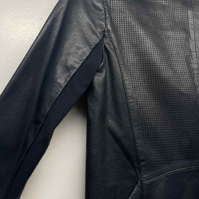 Vince Women's Size XXS Blue Solid Zip Up Jacket