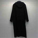 Eddie Bauer Women's Size L Black Solid Maxi Coat