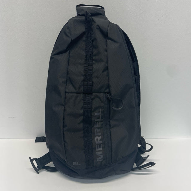 Merrell Black Nylon Solid Sling Bag Backpack