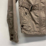 Ann Taylor Loft Women's Size 0-XS Taupe Solid Utility Jacket