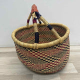 Alaffia Baskets Red-Black Savannah Grass Basket
