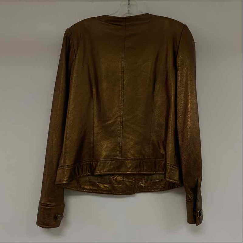 Dana Buchman Women's Size 6-S Bronze Shimmer Single Button Jacket