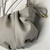 By Anthropologie Gray Faux Leather Pebbled Shoulder Handbag