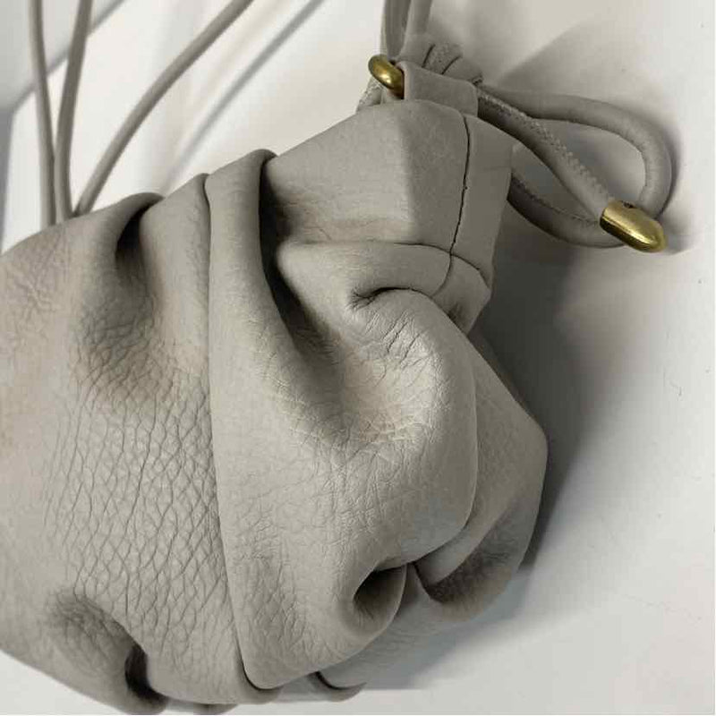 By Anthropologie Gray Faux Leather Pebbled Shoulder Handbag