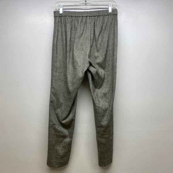 Theory Women's Size 4 Green Tweed Cropped Pants