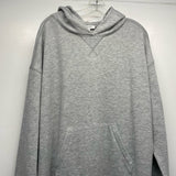 Haven Well Within Size L Women's Light Gray Tweed Long Sleeve Hoodie Dress