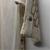 Khaadi Pret Size S Women's Beige-Multi Embroidered Kurta Blouse