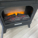 Sunbeam Black Wood-Metal Fireplace
