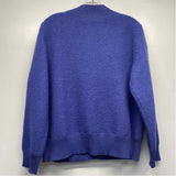 Appleseed's Women's Size L Blue Solid Button Up Jacket