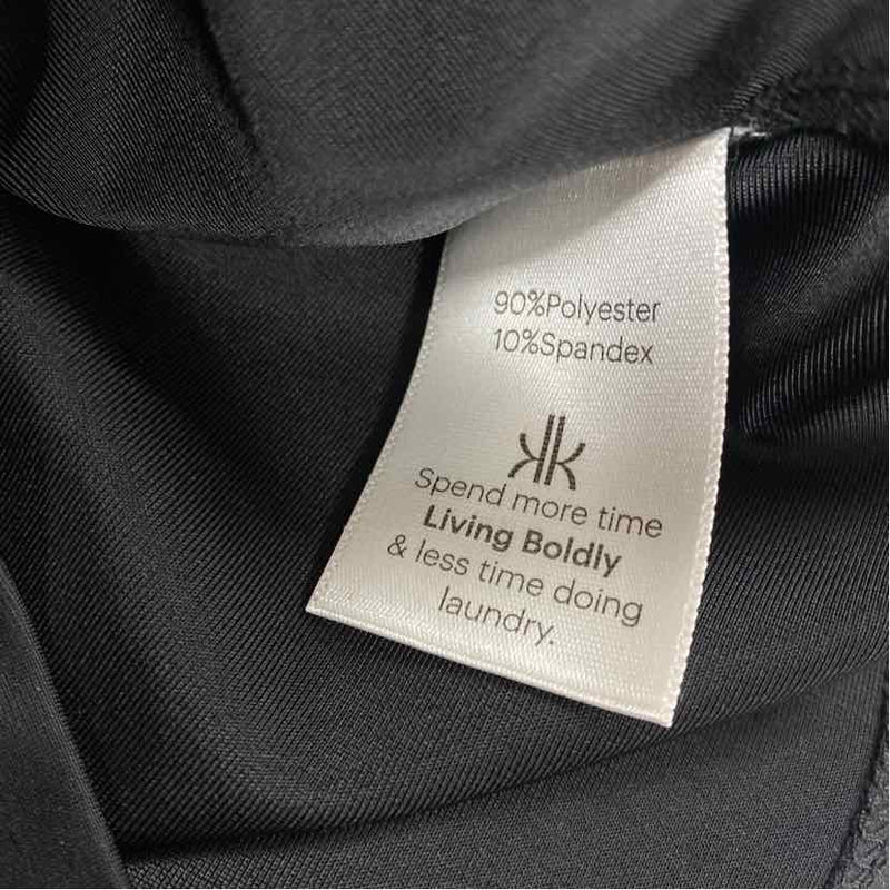 Krimson Klover Size L Women's Black-White Cut Out Pencil Skort