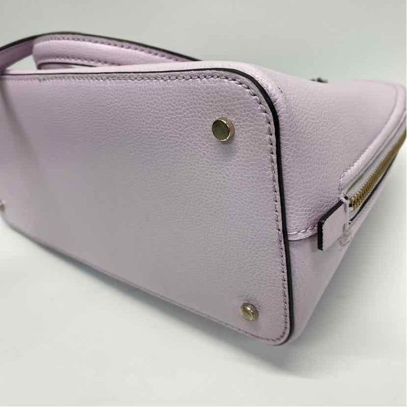 Kate Spade Lilac Solid Leather Satchel Handbag