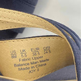 Life Stride Size 8 Women's Navy Solid Strappy Sandals