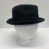 Goorin Bros Black Wool Solid Fedora Hat