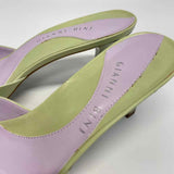 Gianni Bini Size 7 Women's Lime Solid Mules Shoes