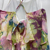 BCBGMaxazria Size 6 Women's Pink-Multi Abstract Strappy Dress