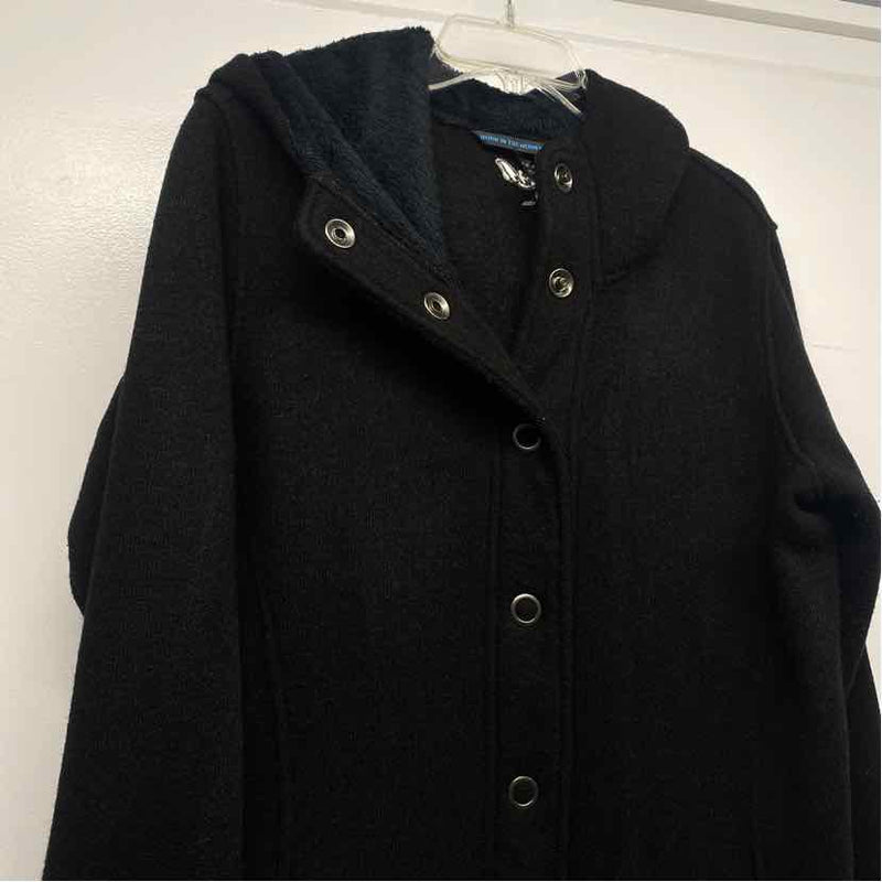 Kuhl Women's Size L Black Solid Button Up Coat