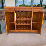 Brown Wood Bar Table