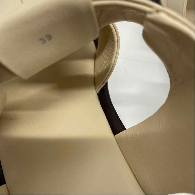Pilcro - Anthropologie Size 39-8.5 Women's Offwhite Solid Strappy Sandals