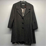 Cabi Women's Size 12-L Black Tweed Overcoat Coat