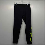 Calvin Klein Performance Size M Women's Black Logo Leggings Activewear Pants