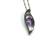 Amethyst Sterling Silver Necklace