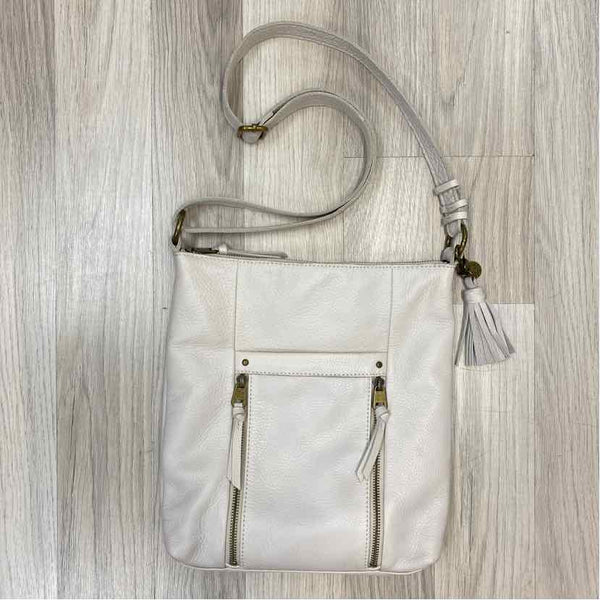 The Sak OffWhite Pebbled Leather Crossbody Handbag