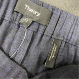 Theory Size 12 Women's Navy Solid Pull On Capri