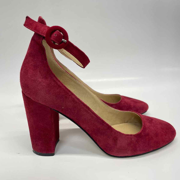 Chinese Laundry Size 38-8 Women's Red Solid Heel Shoes
