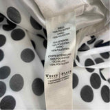 White House Black Market Size 8-M Women's White-Black Polka Dot Halter Dress