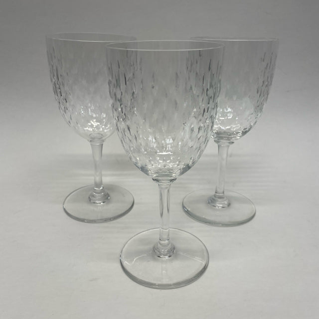 Baccarat Water Clear Crystal Glassware Set of 3