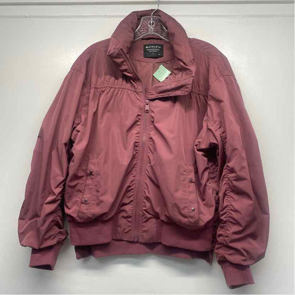 Athleta Women's Size L Canberry Solid Zip Up Jacket