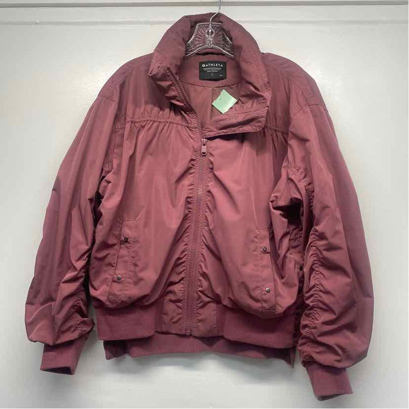 Athleta Women's Size L Canberry Solid Zip Up Jacket