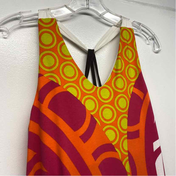 Title Nine Size M Women's Pink-Multi Pattern A Line Dress